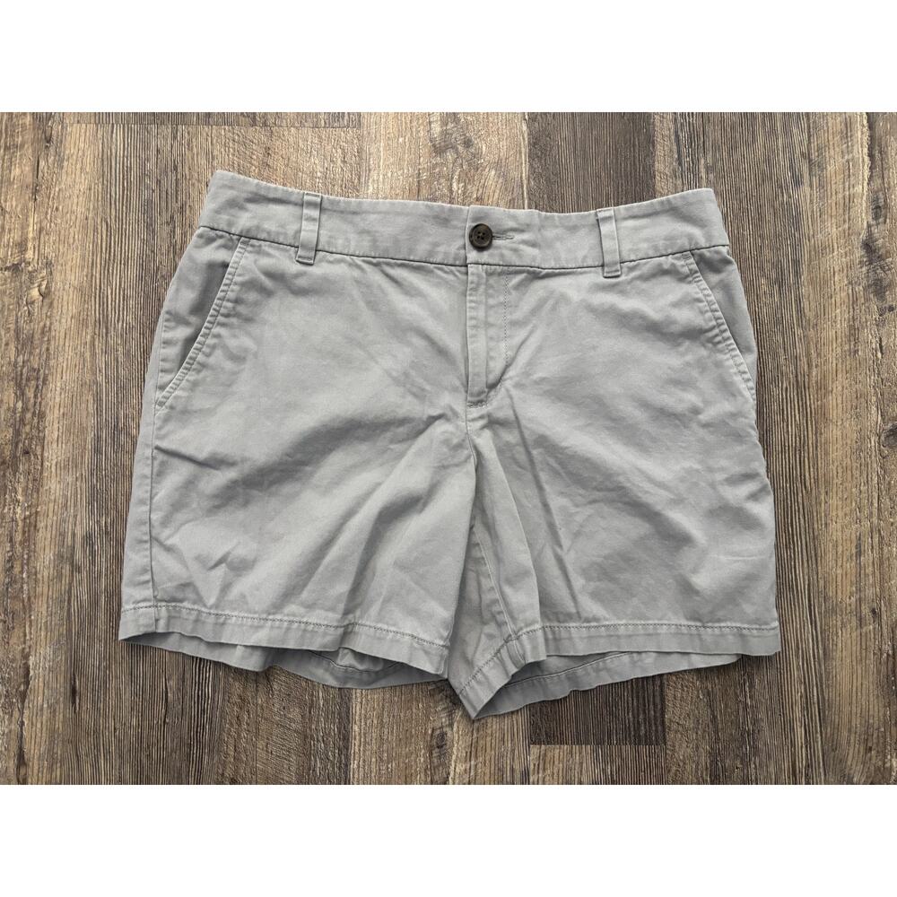 Loft Outlet The Monroe‎ 6 Inch Shorts Gray Chino Twill Size 8